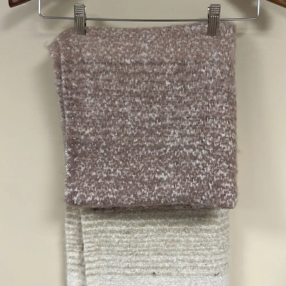 Mer Sea oversized ombré blanket shawl/ scarf.